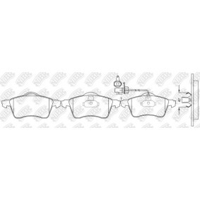 Achetez des Plaquettes de frein NiBK PN0108W à prix pour 537,56 €