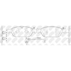 Achetez des Plaquettes de frein NiBK PN0147 à prix pour 298,59 €