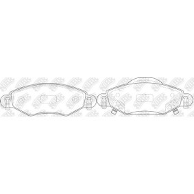 Achetez des Plaquettes de frein NiBK PN0369 à prix pour 132,99 €