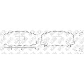 Achetez des Plaquettes de frein NiBK PN0448 à prix pour 321,33 €
