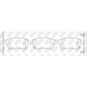 Achetez des Plaquettes de frein NiBK PN0703 à prix pour 151,64 €