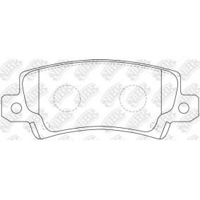 Achetez des Plaquettes de frein NiBK PN1827 à prix pour 145,51 €