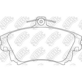 Achetez des Plaquettes de frein NiBK PN3126 à prix pour 205,22 €