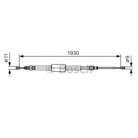 Handbremsseil 1 987 482 011 von BOSCH günstig für 18,87 € online kaufen
