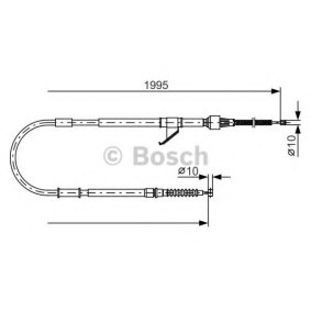 Handbremsseil 1 987 482 069 von BOSCH günstig für 34,80 € online kaufen