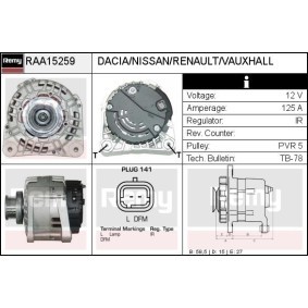 Lichtmaschine RAA15259 von DELCO REMY günstig für 191,84 € online kaufen