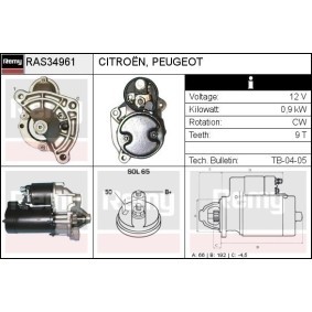 Anlasser RAS34961 von DELCO REMY günstig für 97,30 € online kaufen