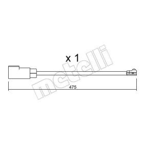 Warnkontakt, Bremsbelagverschleiß SU.329 von METELLI günstig für 4,15 € online kaufen