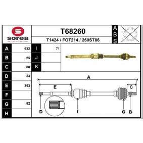 Antriebswelle T68260 von EAI günstig für 80,70 € online kaufen