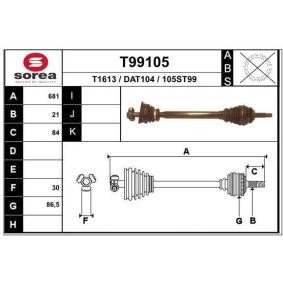 Antriebswelle T99105 von EAI günstig für 64,37 € online kaufen