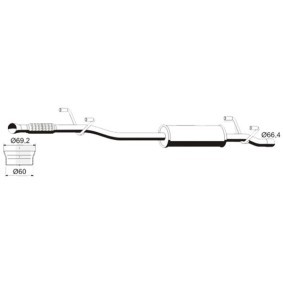 Acquista Marmitta centrale da VEGAZ VS-466ERNS a buon mercato per soli 192,27 €