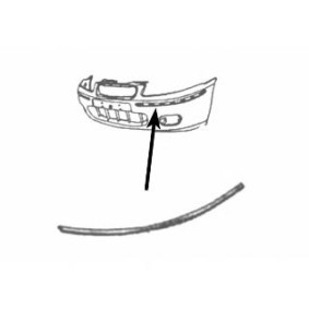 Compre Friso de para-choques da VAN WEZEL 0210580 a um preço baixo por 35,42 €