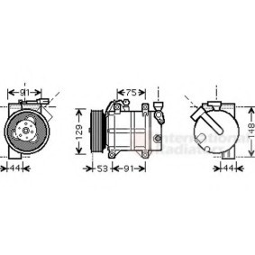 Acquista Compressore aria condizionata da VAN WEZEL 1300K307 a buon mercato per soli 977,68 €