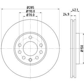 Bremsscheibe für CADILLAC von MINTEX