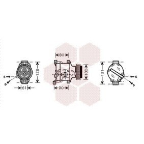 Acquista Compressore aria condizionata da VAN WEZEL 1700K103 a buon mercato per soli 317,64 €