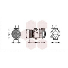 Acquista Compressore aria condizionata da VAN WEZEL 1700K361 a buon mercato per soli 534,91 €