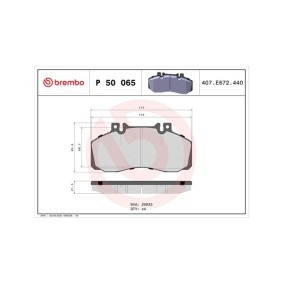 Achetez des Plaquettes de frein MAGNETI MARELLI 363700450065 à prix pour 106,92 €