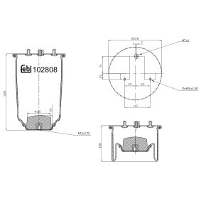 Federbalg, Luftfederung 102808 von FEBI BILSTEIN günstig für 88,48 € online kaufen