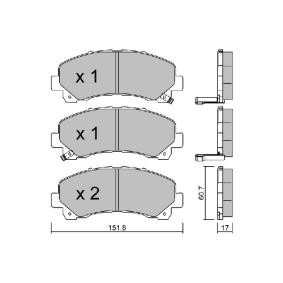 Bremsbeläge für ISUZU von AISIN