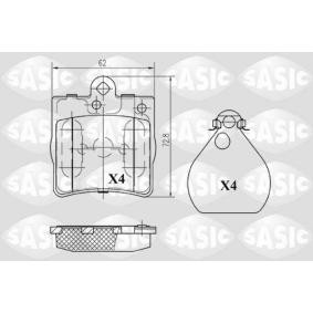 Acquista Kit pastiglie freni da SASIC 6216048 a buon mercato per soli 24,91 €