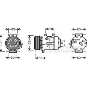 Acquista Compressore aria condizionata da VAN WEZEL 4000K307 a buon mercato per soli 420,70 €