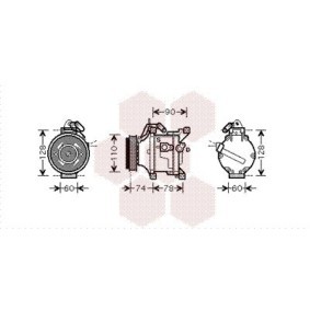 Acquista Compressore aria condizionata da VAN WEZEL 5300K470 a buon mercato per soli 718,85 €