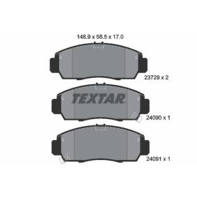 Compre Pastilhas de travão da TEXTAR 2372901 a um preço baixo por 46,81 €