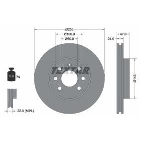 Bremsscheibe 92102600 von TEXTAR günstig für 37,38 € online kaufen