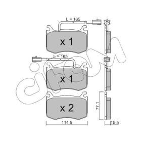 Bremsbeläge 822-1099-0 von CIFAM günstig für 75,66 € online kaufen