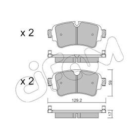 Bremsbeläge von CIFAM 822-1129-0