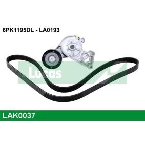 Comprar Juego de correas trapeciales poli V de LUCAS LAK0037 a bajo precio de 75,66 €
