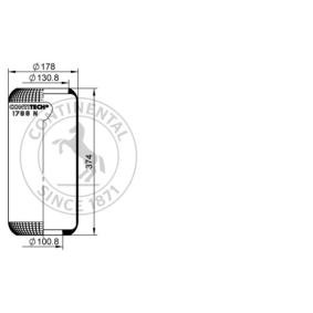 Compre Fole, suspensão pneumática da CONTITECH AIR SPRING 1788 N a um preço baixo por 128,80 €