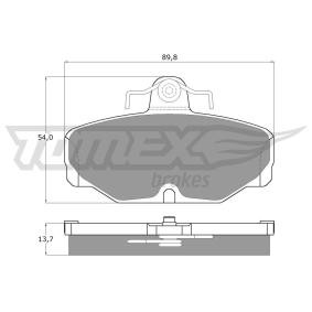 Osta Jarrupalat, levyjarru TOMEX brakes:llä TX 10-67 edullisesti hintaan 18,99 €
