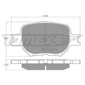 Compre Pastilhas de travão da TOMEX brakes TX 15-62 a um preço baixo por 22,65 €