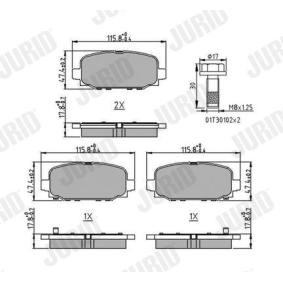 Bremsbeläge 573824J von JURID günstig für 44,64 € online kaufen