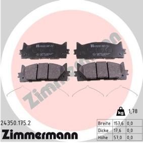 Compre Pastilhas de travão da ZIMMERMANN 24350.175.2 a um preço baixo por 54,98 €