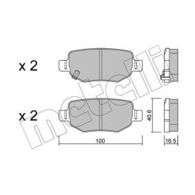 Achetez des Plaquettes de frein METELLI 22-1050-0 à prix pour 23,31 €