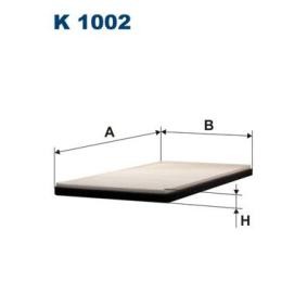 Compre Filtro, ar do habitáculo da FILTRON K 1002 a um preço baixo por 8,95 €