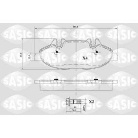 Acquista Kit pastiglie freni da SASIC 6216081 a buon mercato per soli 49,71 €