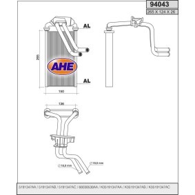 Comprar Radiador de calefacción de AHE 94043 a bajo precio de 146,30 €