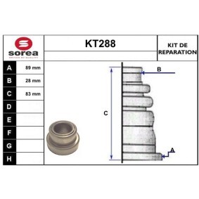 Faltenbalgsatz, Antriebswelle KT288 von SERA günstig für 18,06 € online kaufen