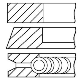 Achetez des Segment de piston de chez GOETZE ENGINE en ligne pour Twingo I Van (S06) à prix modérés