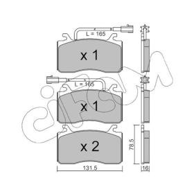 Bremsbeläge 822-1100-0 von CIFAM günstig für 86,49 € online kaufen