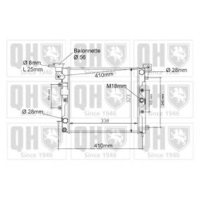 Kühler, Motorkühlung QER1068 von QUINTON HAZELL günstig für 339,85 € online kaufen