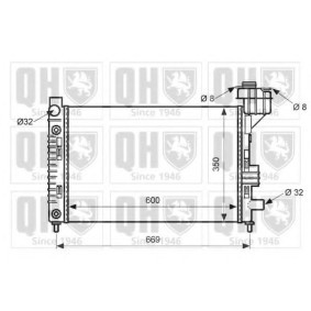 Kühler, Motorkühlung QER1709 von QUINTON HAZELL günstig für 196,64 € online kaufen