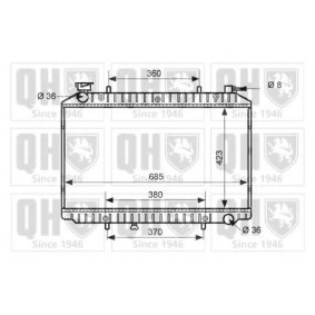 Kühler, Motorkühlung QER1765 von QUINTON HAZELL günstig für 331,02 € online kaufen