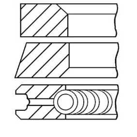 Achetez des Segment de piston de chez GOETZE ENGINE en ligne pour Twingo I Van (S06) à prix modérés