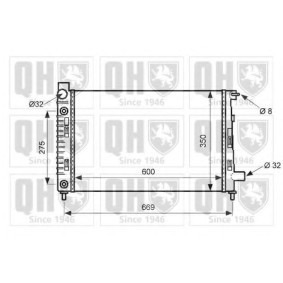 Kühler, Motorkühlung QER1947 von QUINTON HAZELL günstig für 155,35 € online kaufen