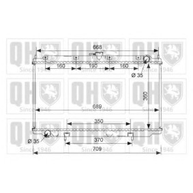 Kühler, Motorkühlung QER1955 von QUINTON HAZELL günstig für 272,75 € online kaufen