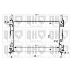 Kühler, Motorkühlung QER2390 von QUINTON HAZELL günstig für 277,30 € online kaufen
